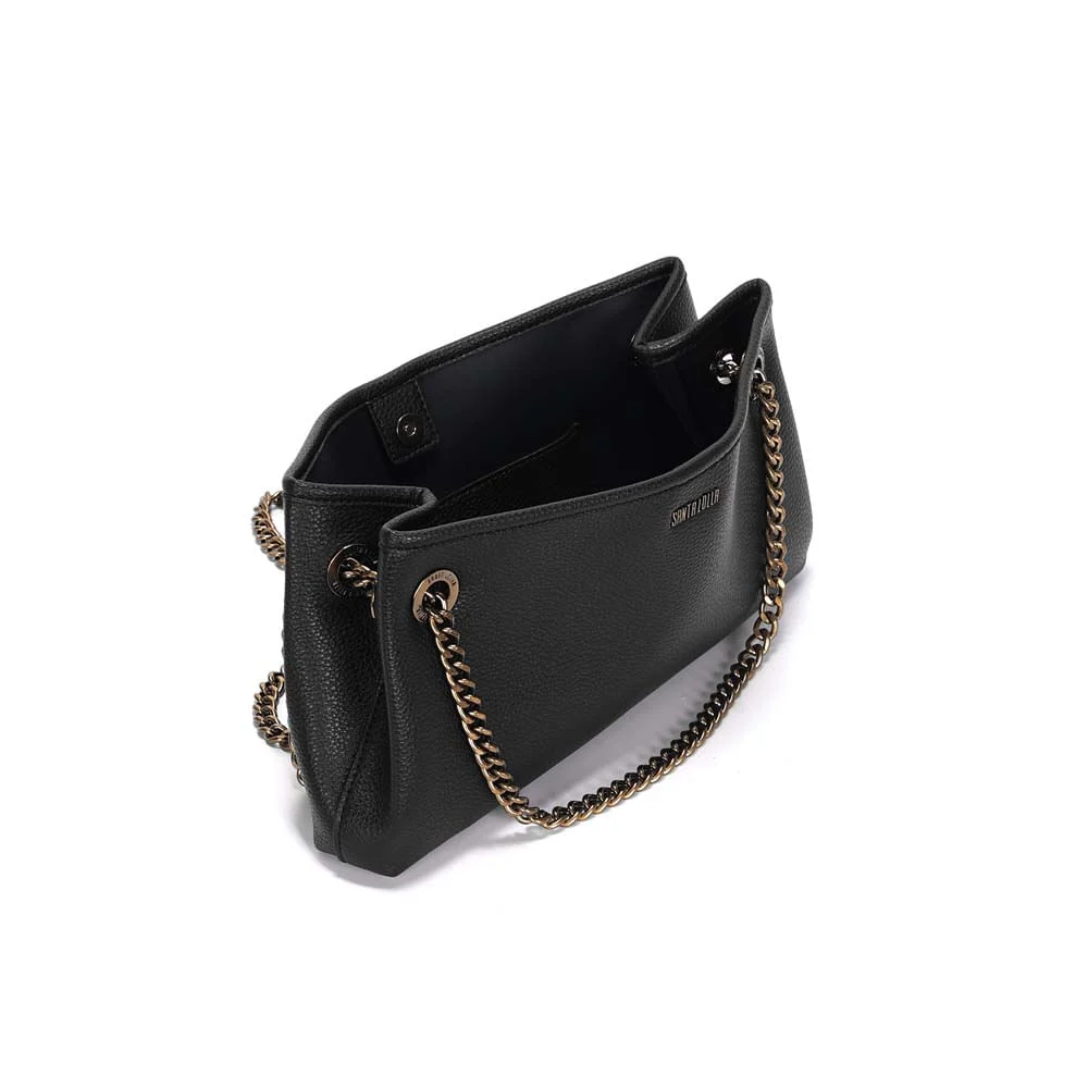 Bolsa Floater Preta Alça De Ombro Corrente - vista 3 de 3