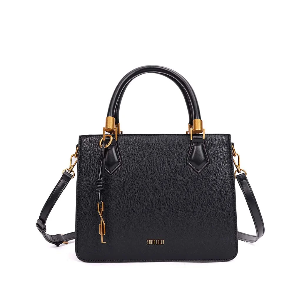 Bolsa Tote Risco Alça Dupla Preta - vista 1 de 7
